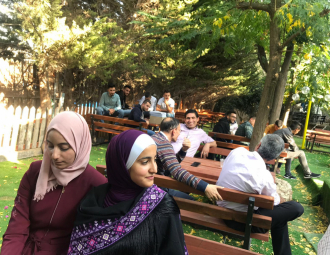 Palestine Polytechnic University (PPU) - دائرة الهندسة الكهربائية ومجلس اتحاد الطلبة في جامعة بوليتكنك فلسطين يقيمان حفلاً لاستقبال طلبة دائرة الهندسة الكهربائية الجدد في منتزه نوبا السياحي
