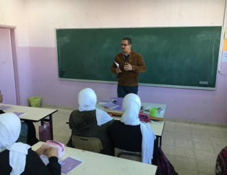 Palestine Polytechnic University (PPU) - وفد من جامعة بوليتكنك فلسطين يزور مدرسة رجب المحتسب الأساسية للبنات