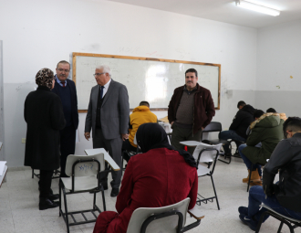 Palestine Polytechnic University (PPU) - إدارة جامعة بوليتكنك فلسطين تقوم بجولة تفقدية لقاعات الامتحانات النهائية للفصل الدراسي الأول 2019/2020