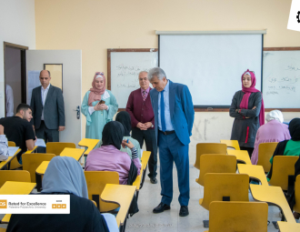 Palestine Polytechnic University (PPU) - إدارة جامعة بوليتكنك فلسطين تقوم بجولة تفقدية لقاعات الامتحانات النهائية للفصل الدراسي الثاني 2023/2022