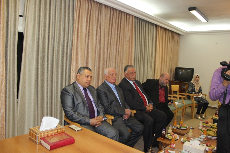 Palestine Polytechnic University (PPU) - التميمي يستقبل عضو البرلمان الأردني الدوايمة في مقر رابطة الجامعيين