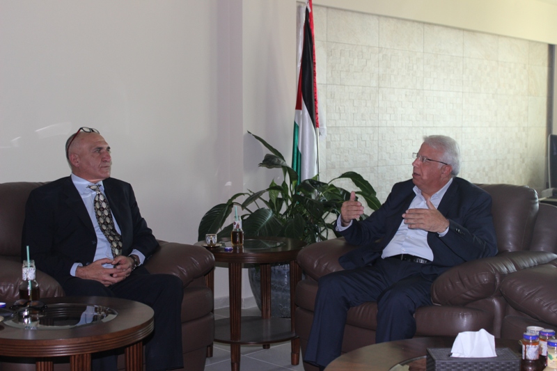 Palestine Polytechnic University (PPU) - A delegation from the Union of Stone and Marble makes a visit to Palestine Polytechnic University