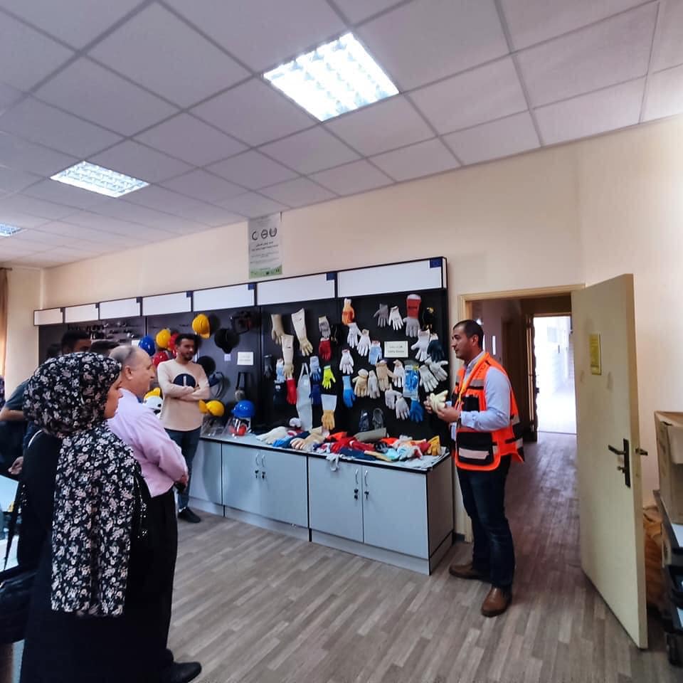 Palestine Polytechnic University (PPU) - زيارة إلى المركز الوطني الفلسطيني للسلامة والصحة المهنية وحماية البيئة.