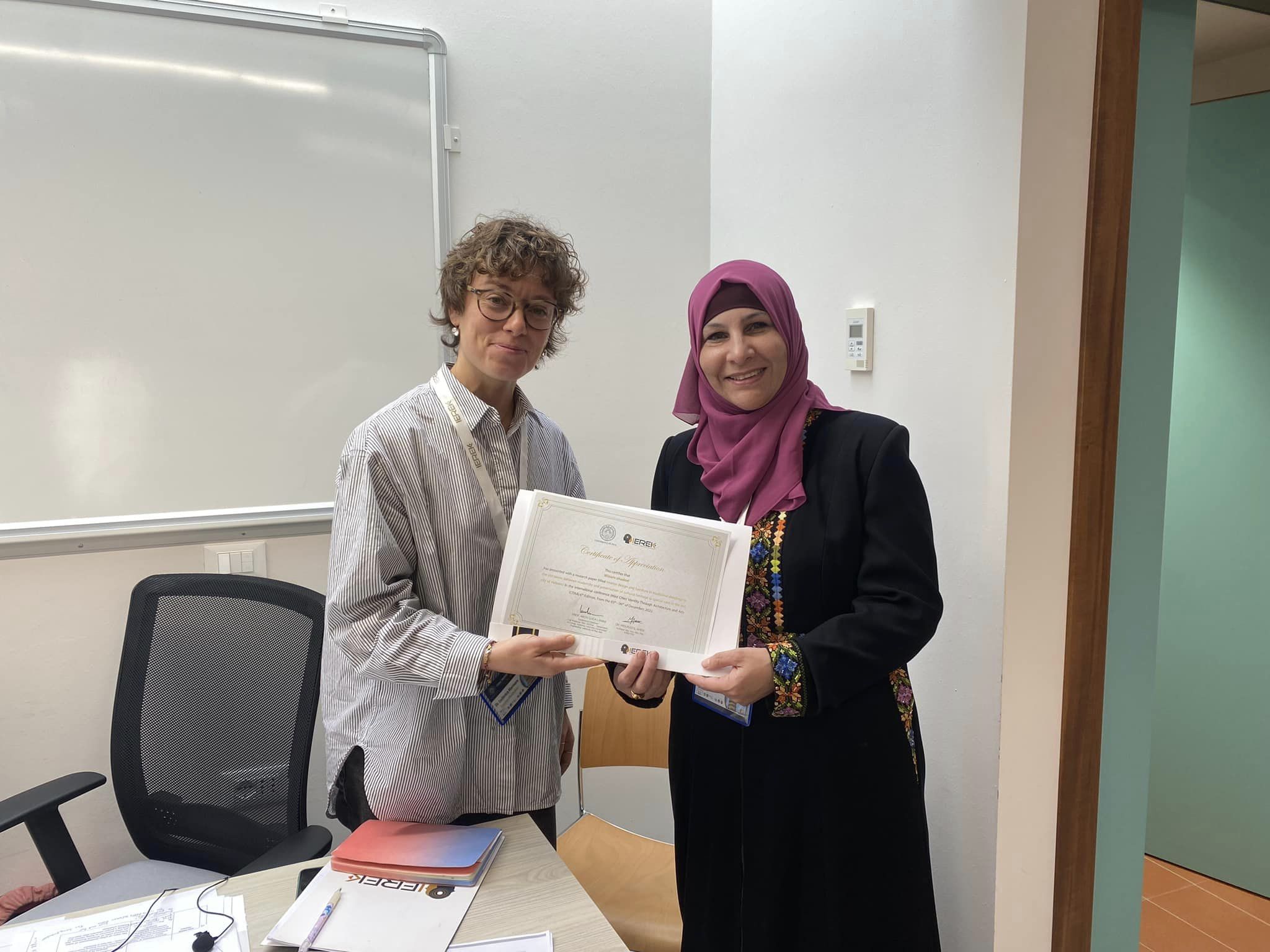Palestine Polytechnic University (PPU) - المشاركة في مؤتمر Cities’ Identity Through Architecture and Arts (CITAA) which will be held in Pisa, Italy from the 5th to the 6th of December, 2022