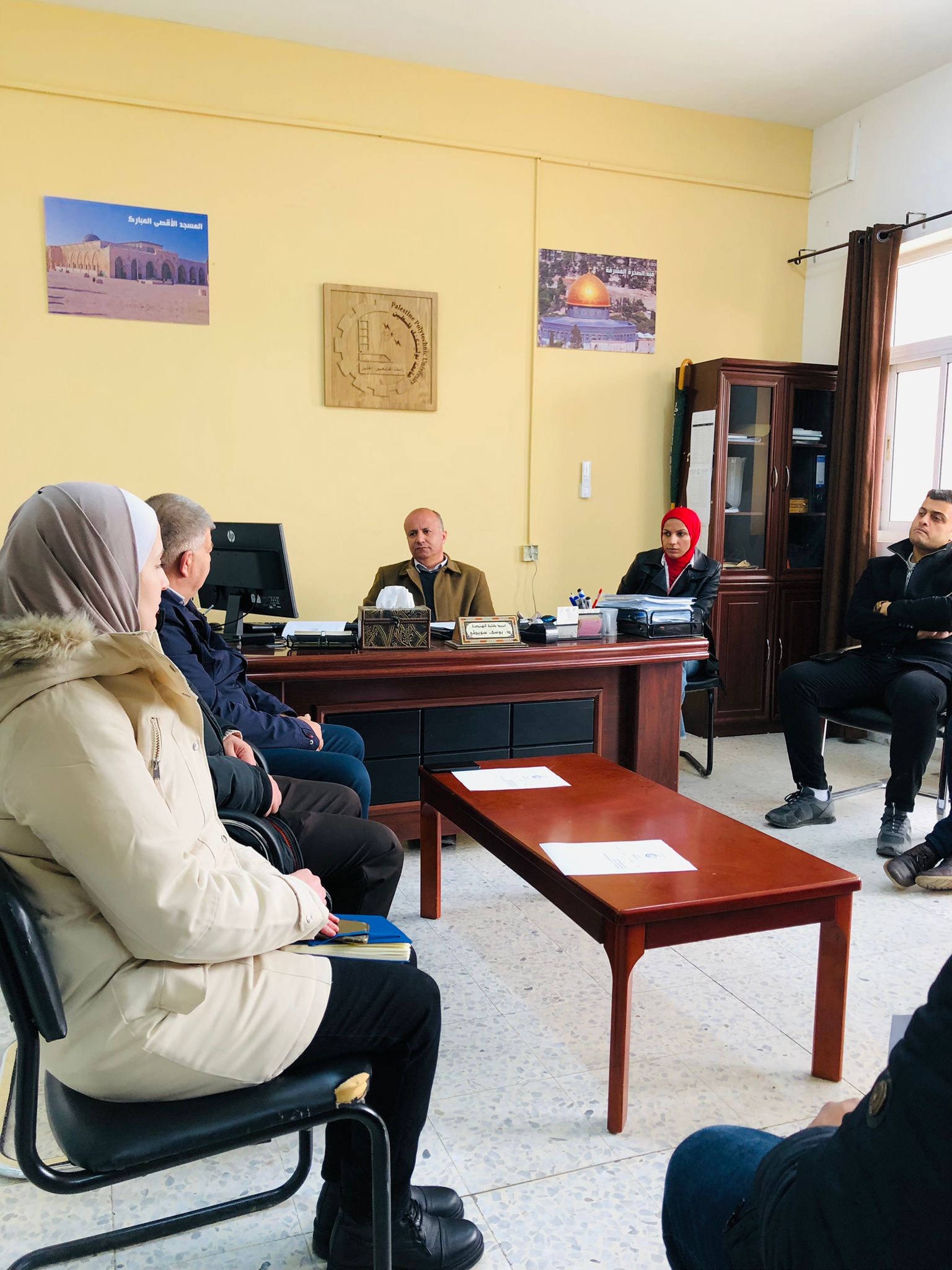 Palestine Polytechnic University (PPU) - جلسة مجلس الكلية بحضور نائب رئيس الجامعة لشؤون التخطيط والتطوير