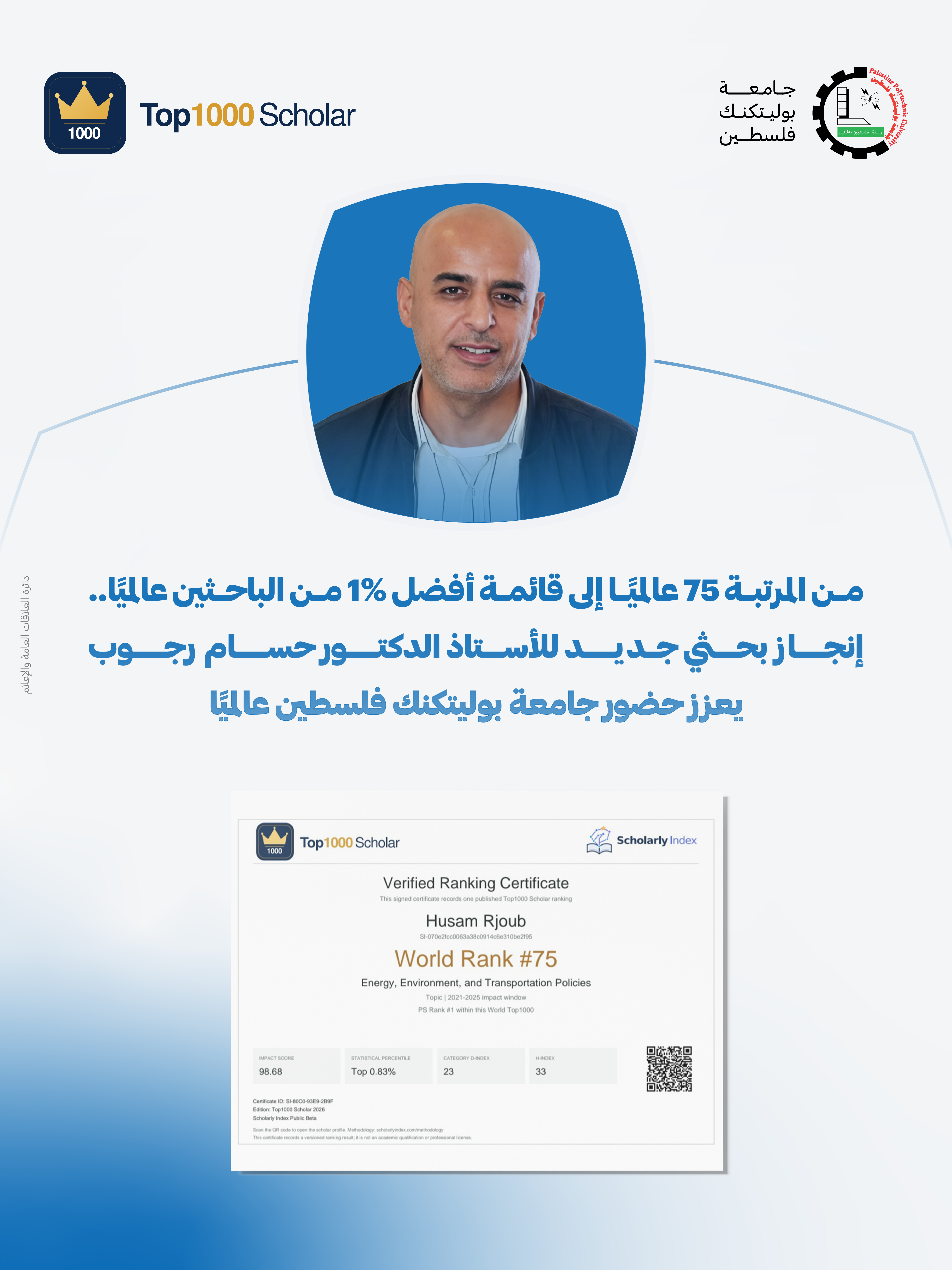 الدكتور حسام رجوب