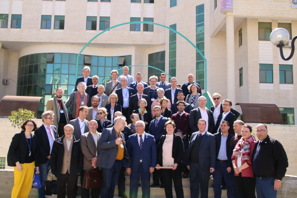 Palestine Polytechnic University (PPU) - عشرون رئيس جامعة ألمانية عريقة ومُمثلين عن مؤسسة الداد الألمانية يزورون جامعة بوليتكنك فلسطين