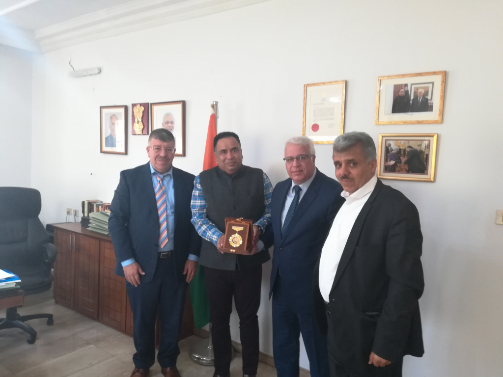 Palestine Polytechnic University (PPU) - A Delegation from Palestine Polytechnic University visit the Indian Representation in Ramallah