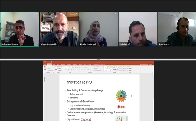 Palestine Polytechnic University (PPU) - وحدة تحسين الجودة والاعتماد في جامعة بوليتكنك فلسطين تنظم لقاءاً بعنوان (المُشاركة والحضور والتفاعل في عملية التعليم والتعلم عن بعد) Palestine Polytechnic University (PPU) - وحدة تحسين الجودة والاعتماد في جامعة بوليتكنك فلسطين تنظم لقاءاً بعنوان (المُشاركة والحضور والتفاعل في عملية التعليم والتعلم عن بعد)