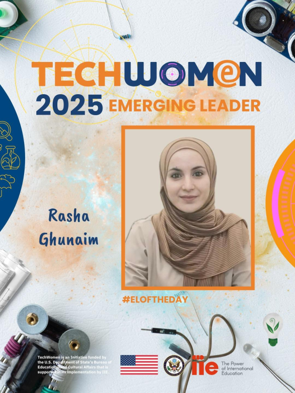 Palestine Polytechnic University (PPU) - مشاركة عميدة كلية العلوم التطبيقية د. رشا غنيم في الدفعة الخامسة عشرة من برنامج TechWomen2025