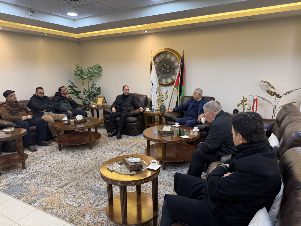 Palestine Polytechnic University (PPU) - رئيس جامعة بوليتكنك فلسطين يستقبل رئيس الاتحاد العام للرياضة العسكرية الفلسطينية لبحث آفاق التعاون وتطوير الأنشطة الرياضية