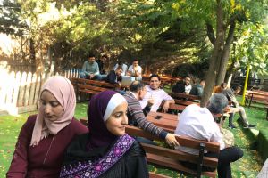 Palestine Polytechnic University (PPU) - دائرة الهندسة الكهربائية ومجلس اتحاد الطلبة في جامعة بوليتكنك فلسطين يقيمان حفلاً لاستقبال طلبة دائرة الهندسة الكهربائية الجدد في منتزه نوبا السياحي