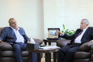 Palestine Polytechnic University (PPU) - جامعة بوليتكنك فلسطين تستقبل الوزير ناصر قطامي  مستشار الصناديق العربية والإسلامية