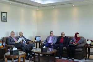 Palestine Polytechnic University (PPU) - جامعة بوليتكنك فلسطين تستقبل الوزير ناصر قطامي  مستشار الصناديق العربية والإسلامية
