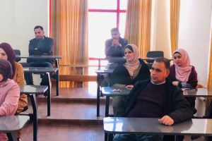 Palestine Polytechnic University (PPU) - اللجنة العلمية في كلية العلوم التطبيقية في جامعة بوليتكنك فلسطين تعقد محاضرة علمية بعنوان "الفنون والتطور المعرفي عبر التاريخ"