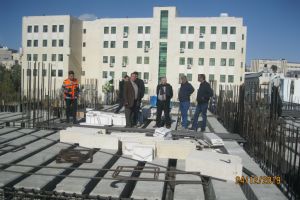 Palestine Polytechnic University (PPU) - رئيس مجلس الامناء يتفقد مبنى الخدمات الطلابية