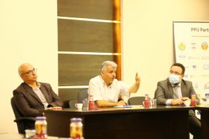 Palestine Polytechnic University (PPU) - رئيس مجلس أمناء وإدارة جامعة بوليتكنك فلسطين تلتقي بكادر كلية الطب وعلوم الصحة‎