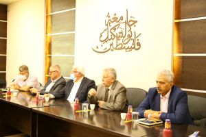 Palestine Polytechnic University (PPU) - رئيس مجلس أمناء وإدارة جامعة بوليتكنك فلسطين تلتقي بكادر كلية الطب وعلوم الصحة‎