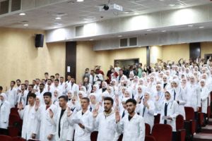 Palestine Polytechnic University (PPU) - جامعة بوليتكنك فلسطين تحتفل بأداء القسم التمريضي لطلبة كلية التمريض