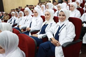 Palestine Polytechnic University (PPU) - جامعة بوليتكنك فلسطين تحتفل بأداء القسم التمريضي لطلبة كلية التمريض