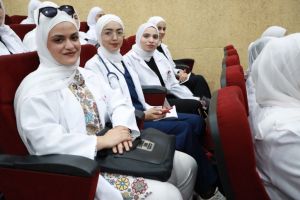 Palestine Polytechnic University (PPU) - جامعة بوليتكنك فلسطين تحتفل بأداء القسم التمريضي لطلبة كلية التمريض