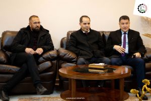 Palestine Polytechnic University (PPU) - رئيس جامعة بوليتكنك فلسطين يستقبل كتلة العطاء في انتخابات غرفة تجارة وصناعة وزراعة الخليل