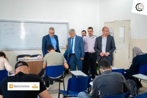 Palestine Polytechnic University (PPU) - إدارة جامعة بوليتكنك فلسطين تقوم بجولة تفقدية لقاعات الامتحانات النهائية للفصل الدراسي الثاني 2023/2022