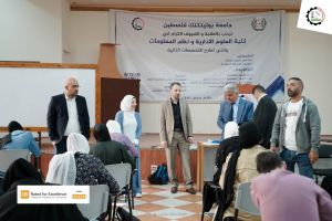 Palestine Polytechnic University (PPU) - إدارة جامعة بوليتكنك فلسطين تقوم بجولة تفقدية لقاعات الامتحانات النهائية للفصل الدراسي الثاني 2023/2022