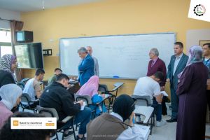 Palestine Polytechnic University (PPU) - إدارة جامعة بوليتكنك فلسطين تقوم بجولة تفقدية لقاعات الامتحانات النهائية للفصل الدراسي الثاني 2023/2022