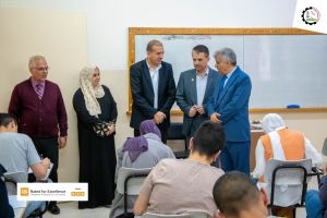 Palestine Polytechnic University (PPU) - إدارة جامعة بوليتكنك فلسطين تقوم بجولة تفقدية لقاعات الامتحانات النهائية للفصل الدراسي الثاني 2023/2022