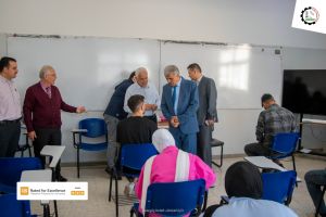 Palestine Polytechnic University (PPU) - إدارة جامعة بوليتكنك فلسطين تقوم بجولة تفقدية لقاعات الامتحانات النهائية للفصل الدراسي الثاني 2023/2022