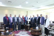 Palestine Polytechnic University (PPU) - جامعة بوليتكنك فلسطين تستقبل الوزير ناصر قطامي  مستشار الصناديق العربية والإسلامية