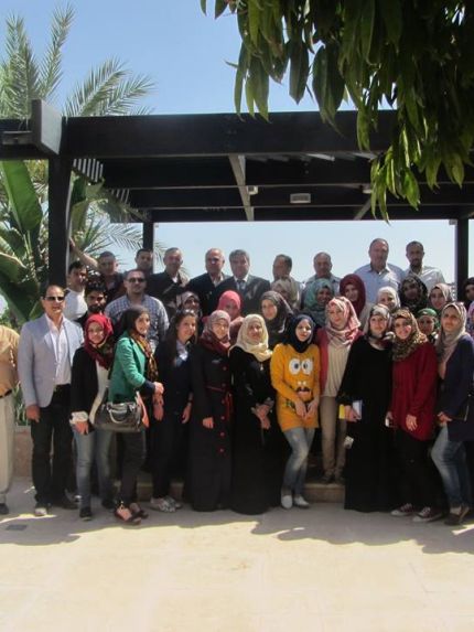 Palestine Polytechnic University (PPU) - زيارة وفد من دائرة الهندسه المدنية والمعمارية إلى مشروع بوابة أريحا