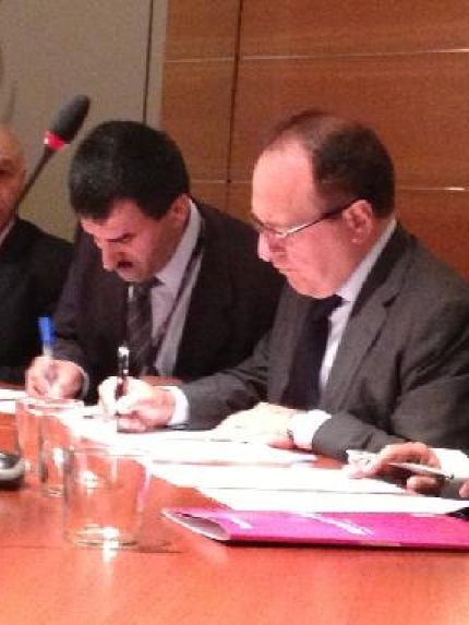 Palestine Polytechnic University (PPU) - مذكرة تفاهم بين مركز الحجر والرخام في جامعة بوليتكنك فلسطين والمعهد الدولي للرخام في إيطاليا