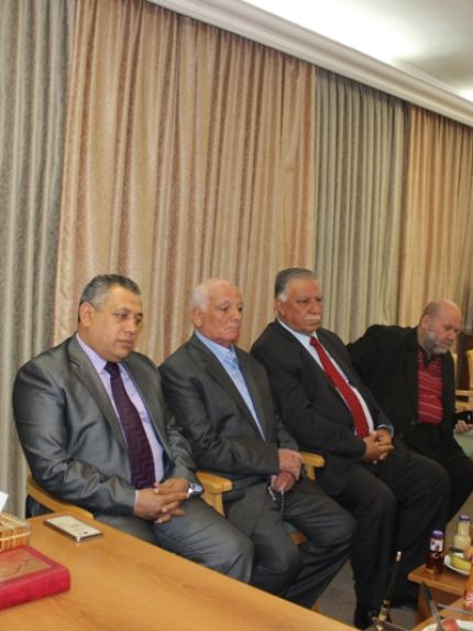 Palestine Polytechnic University (PPU) - التميمي يستقبل عضو البرلمان الأردني الدوايمة في مقر رابطة الجامعيين
