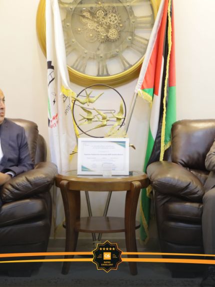 Palestine Polytechnic University (PPU) - وفد من الهيئة الوطنية للتعليم والتدريب المهني والتقني يزور جامعة بوليتكنك فلسطين ويشيد بريادتها في التعليم والتدريب المهني والتقني