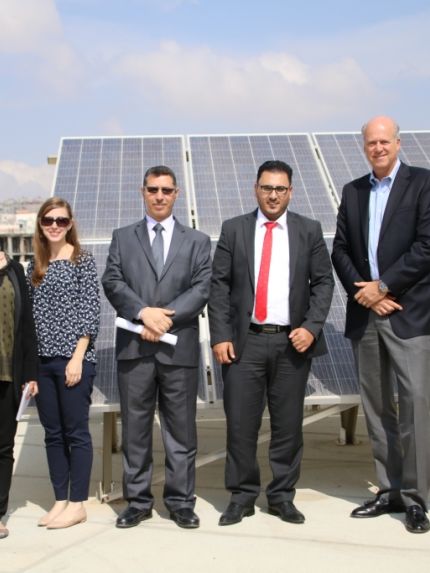 Palestine Polytechnic University (PPU) - جامعة بوليتكنك فلسطين تستقبل وفداً مشتركاً من شركة AECOM العالمية ومشروع الطاقة الفلسطيني