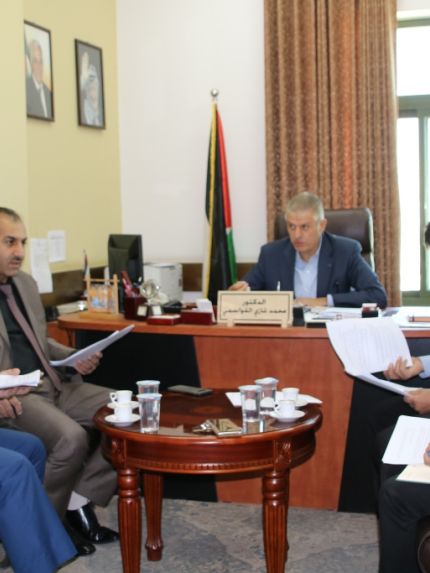 Palestine Polytechnic University (PPU) - اجتماع اللجنة التنفيذية لمركز الحجر والرخام في جامعة بوليتكنك فلسطين