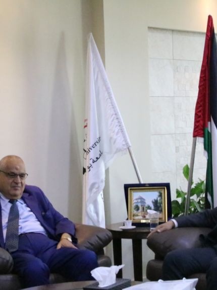 Palestine Polytechnic University (PPU) - جامعة بوليتكنك فلسطين تستقبل القنصل الفخري  لجمهورية بولندا في فلسطين  ووفداً من  جامعة ستيفان ويزنكسي الهولندية