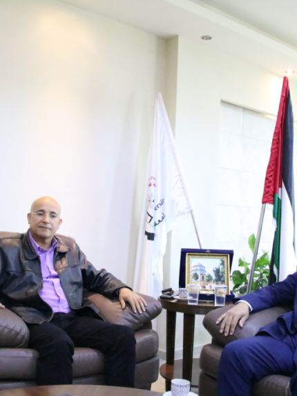 Palestine Polytechnic University (PPU) - جامعة بوليتكنك فلسطين تبحث آليات التعاون مع النائب العربي السابق طلب الصانع