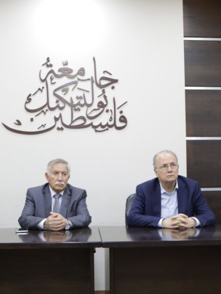 Palestine Polytechnic University (PPU) - جامعة بوليتكنك فلسطين وشركة المُجمع الطبي العربي وصندوق الاستثمار الفلسطيني يبحثان الخطط المُستقبلية للمُستشفى التعليمي بجامعة بوليتكنك فلسطين