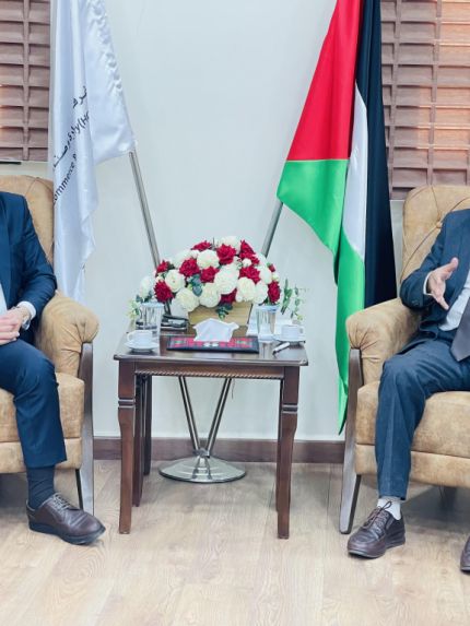 Palestine Polytechnic University (PPU) - زيارة وفد جامعة بوليتكنك فلسطين برئاسة رئيس الجامعة الدكتور مصطفى أبو الصفا لغرفة تجارة وصناعة مُحافظة الخليل