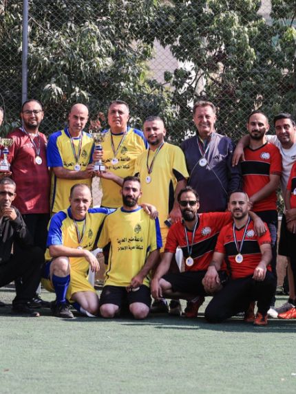 Palestine Polytechnic University (PPU) - جامعة بوليتكنك فلسطين تستضيف فريق إذاعة منبر الحرية في مباراة ودية تخليداً لذكرى الشهيد ياسر عرفات